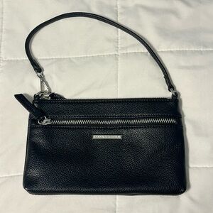 Dana Buchman Black Faux Leather Handbag